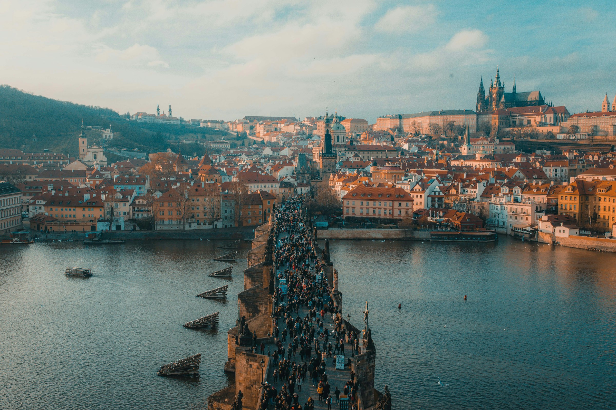 Prague Marathon. Photograph: Anthony Delanoix, Unsplash.