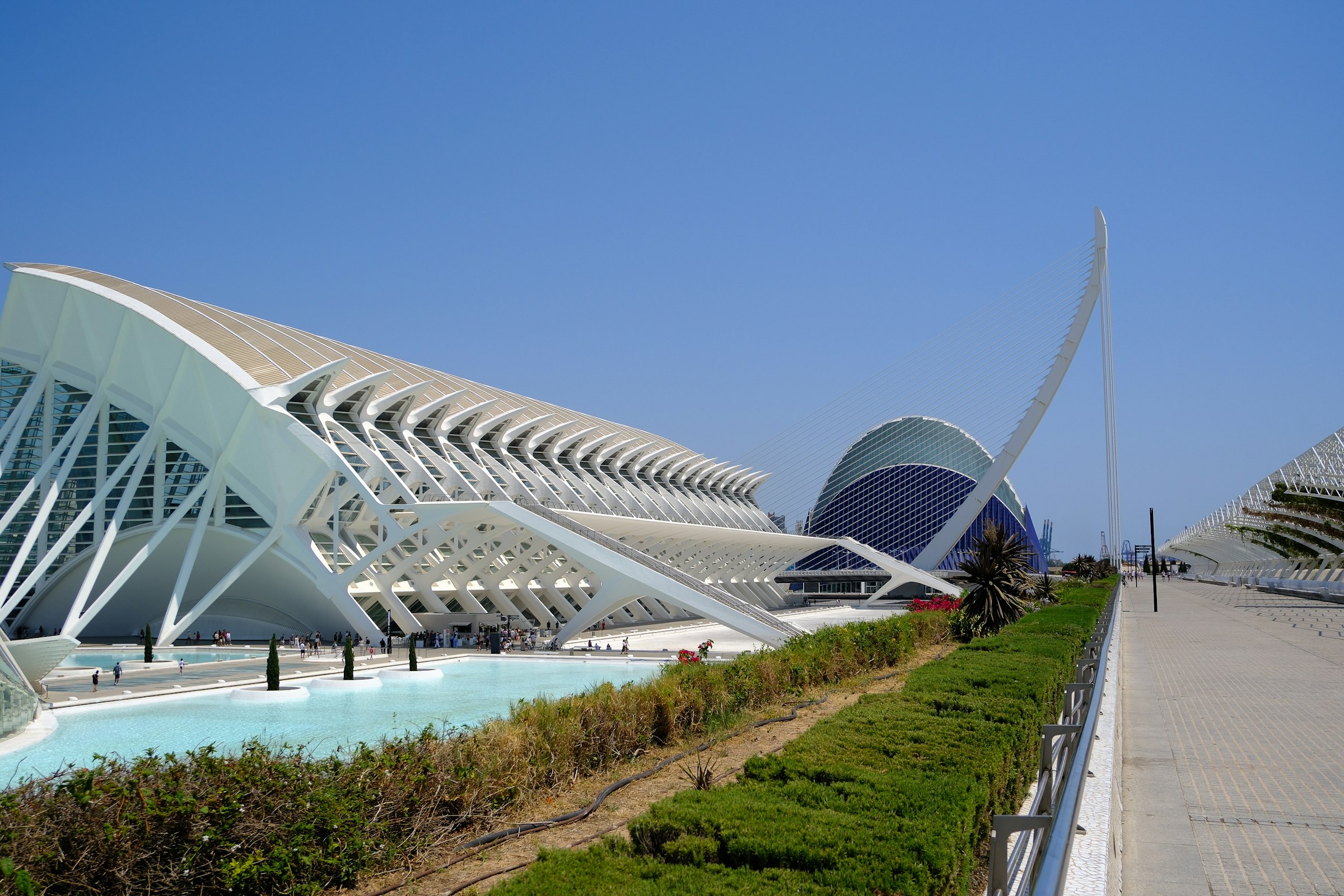 The Museu de les Ciències. The start is beside it, and the finish a few hundred metres along. Photograph: Raúl Mermans García, Unsplash.